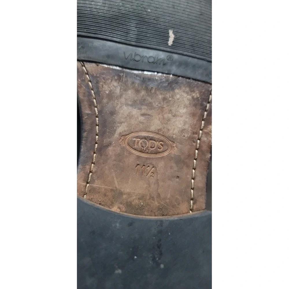 Tod's Men's Black Lace Up Suede Desert Chuckka Boots Size 11 -‎ 1/2